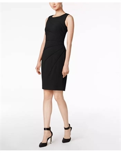 Платье-футляр Sunburst, черный Calvin klein