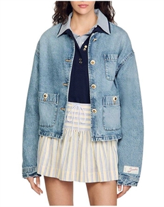 Джинсовая куртка, синий Sandro