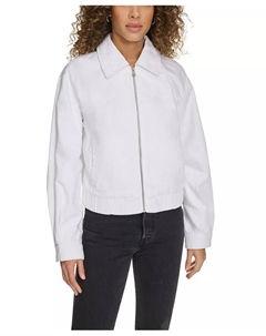 Женская джинсовая косуха-бомбер на молнии в стиле вестерн, белый Levi's®