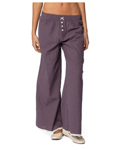 Брюки в клетку Dakota, синий Edikted