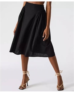 Женская плиссированная миди-юбка Brooklyn, черный Steve madden