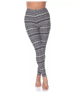 Женские универсальные леггинсы с принтом One Size Fits Most, черный White mark
