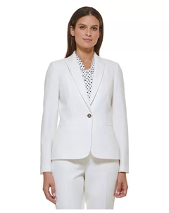 Женский однобортный пиджак на одной пуговице, слоновая кость/кремовый Tommy hilfiger