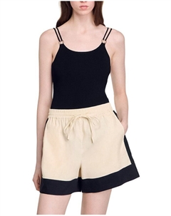 Трикотажный боди, черный Sandro