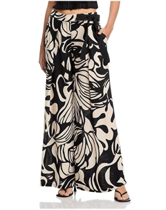 Брюки-бананы с поясом-галстуком, мультиколор La fee maraboutee