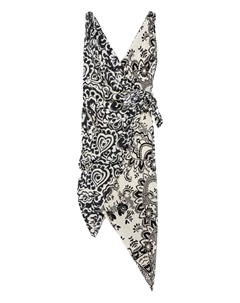 Платье с принтом пейсли, черный Weekend max mara