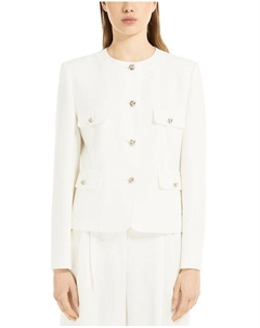 Яна Короткий Жакет, белый Max mara studio