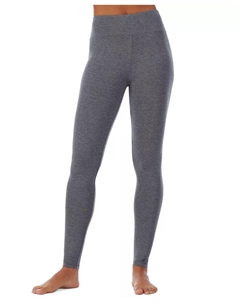 Мягкие эластичные леггинсы с высокой талией, серый Cuddl duds