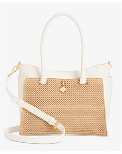Сумка-сатчел Caitii Medium Straw I.N.C. International Concepts, коричневый/бежевый I.n.c. international concepts