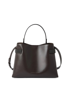 Кожаная сумка-тоут Essence, коричневый Brunello cucinelli