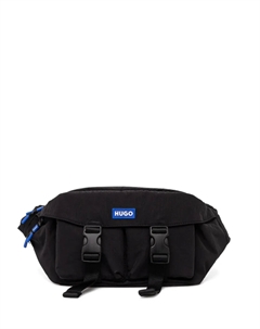 Сумка на пояс с карманом и пряжкой, черный Hugo