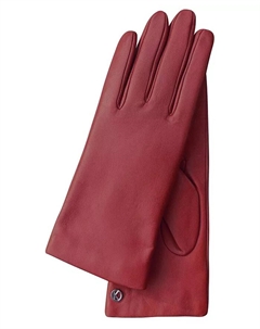 Женские перчатки премиум-класса из мягкой кожи ягненка "LOLA" с сенсорными пальцами и подкладкой из кашемира, красный Kessler