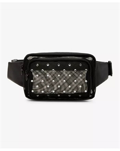 Блестящая поясная сумка с сеткой, черный Steve madden