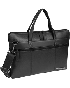 Портфель Hey Handsome 16 из кожи Pebble Grain Boarding Pass, черный Boarding pass