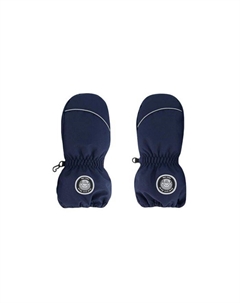 Унисекс однотонные варежки - для малышей, синий Deux par deux