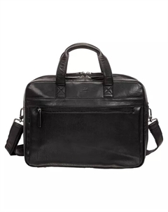 Мужской портфель Buffalo с двумя отделениями для ноутбука 15,6" и планшета, черный Mancini