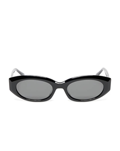 Солнцезащитные очки в овальной оправе BATHING APE, черный A bathing ape®