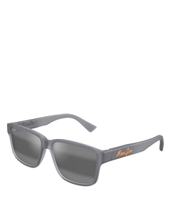 Квадратные солнцезащитные очки Kuniahi, 58 мм, серый Maui jim