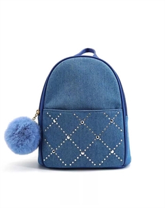 Рюкзак Kingston Denim с камнями, синий Like dreams