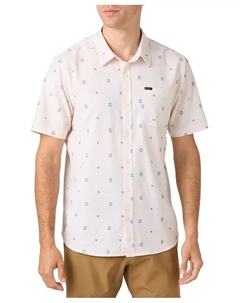 Мужская расслабленная рубашка с коротким рукавом Traveler Traverse, слоновая кость/кремовый O`neill