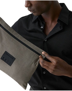 Брюки "Curtis" на шнурке из ткани Motion Wool, серый Theory