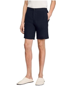 Льняные шорты, синий Sandro