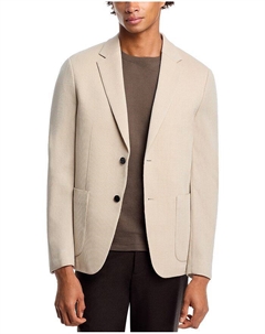 Классический спортивный пиджак Clinton Slim Fit в клетку, без жесткой подкладки, слоновая кость/кремовый Theory