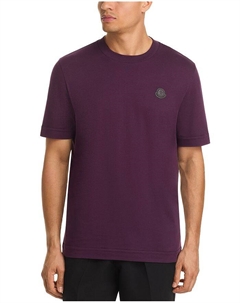 Футболка из хлопка с логотипом, фиолетовый Moncler