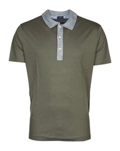 Рубашка-поло с контрастным воротником, зеленый Paul & shark