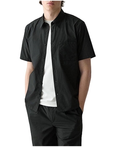 Рубашка с коротким рукавом Noll из мягкого полотна, черный Theory