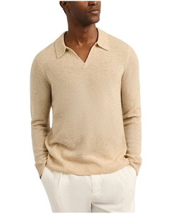 Пуловер из кашемира Featherweight Polo, коричневый/бежевый Onia