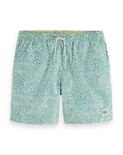 Напечатанные плавки средней длины 6.3", зеленый Scotch&soda