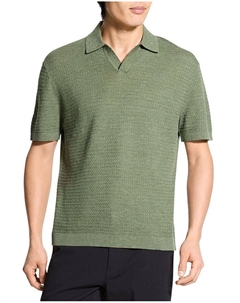 Бренан Льняная Поло Рубашка, зеленый Theory