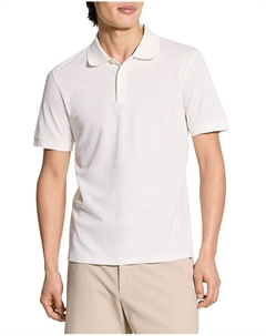 Точный поло из пике хлопкового пике, слоновая кость/кремовый Theory