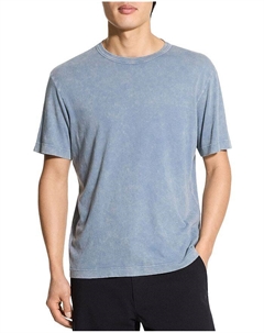 Футболка с круглым вырезом из джерси с эффектом выцветания, синий Theory