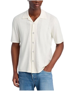 Рубашка с коротким рукавом Zuma Pointelle Avery, белый Rag & bone