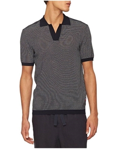 Поло Roddy Two Tone в рубчик с сетчатыми вставками классического кроя, синий Orlebar brown