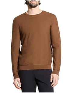 Пуловер с круглым вырезом Burnished, коричневый Theory