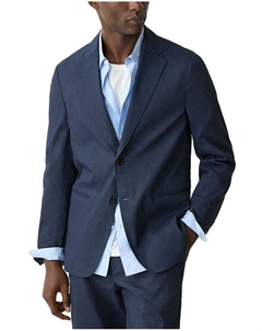 Пиджак Clinton из качественного льна, синий Theory