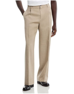 Шерстяные брюки Regular Fit с широкими штанинами, коричневый/бежевый Frame