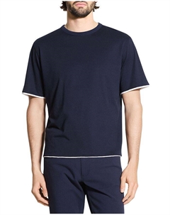 Двухслойная футболка, синий Theory