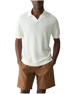 Бренан Льняная Поло Рубашка, белый Theory