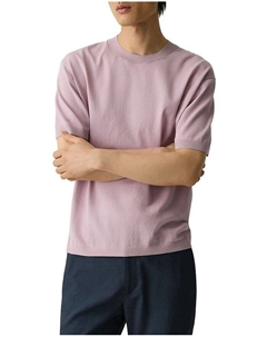 Свободный свитер с короткими рукавами, розовый Theory