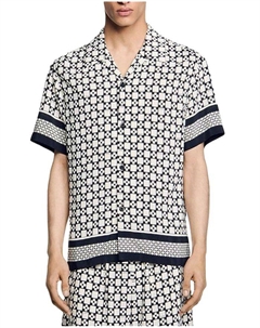 Свободная рубашка, черный Sandro