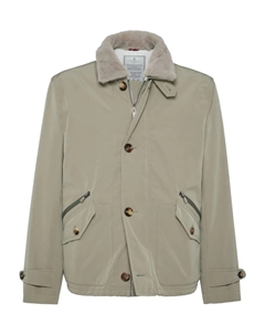 Пиджак на пуговицах, зеленый Brunello cucinelli