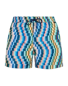 Шорты для плавания с абстрактным принтом, синий Paul smith