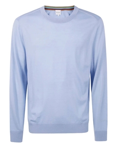 Свитер из мериносовой шерсти с круглым вырезом, синий Paul smith