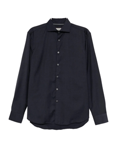 Шерстяная рубашка Oxford, синий Canali