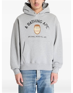 Толстовка с капюшоном BATHING APE с полигональной головой обезьяны, серый A bathing ape®