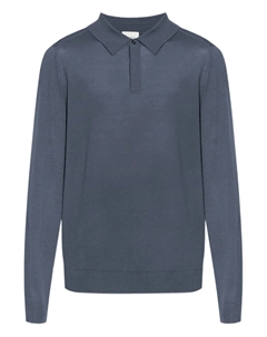 Рубашка-поло из мериносовой шерсти, синий Paul smith